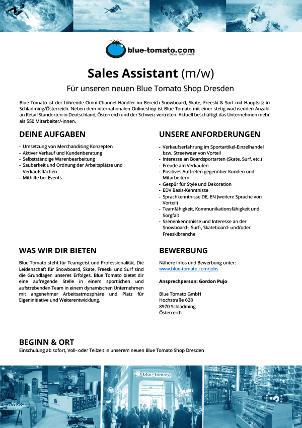 Sales Assistant (m/w)