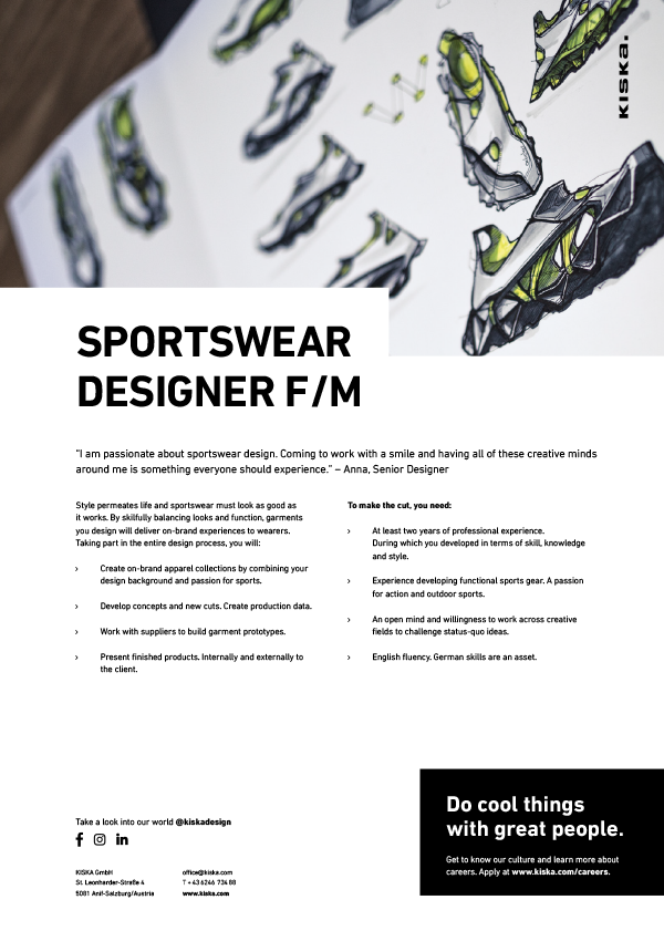 SPORTSWEAR DESIGNER