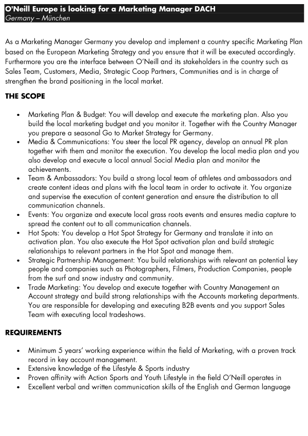 Marketing Manager DACH